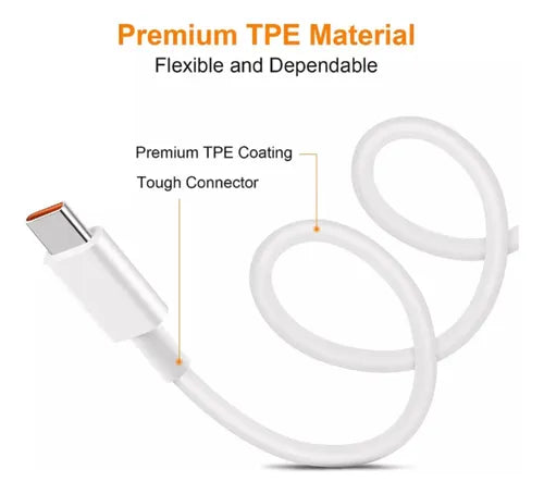 CABLE TIPO C CARGA RAPIDA X 1M