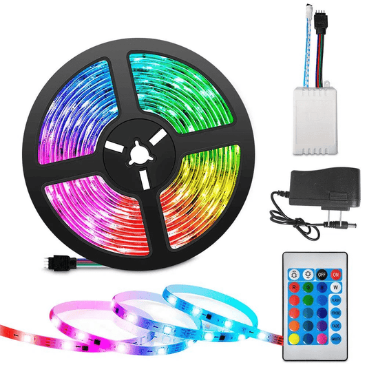 CINTA LUZ LED 5M CON CONTROL Y ADAPTADOR